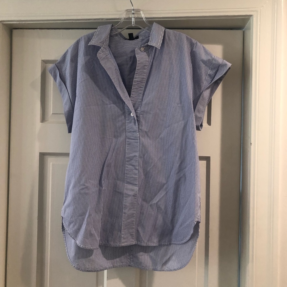 JCrew striped button up shirt